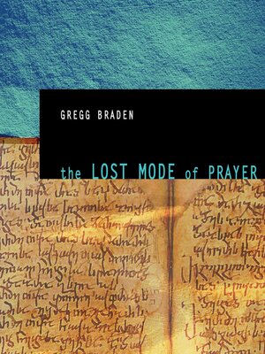 cover image of The Lost Mode of Prayer